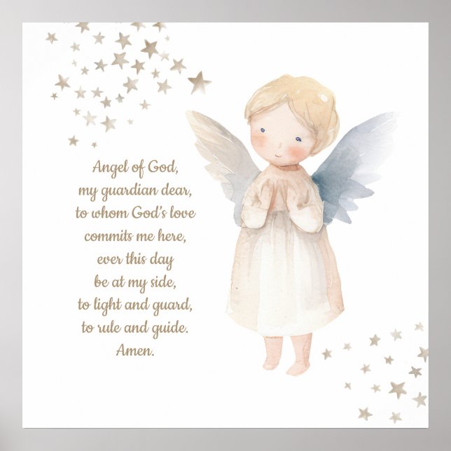 Guardian angel printable poster (Devant)