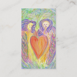 Guardian Angels Love Heart Art Carte de visite