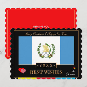 Guatémala Drapeau et bonne année/meilleure carte d