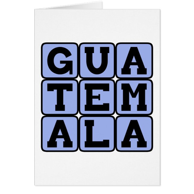 Guatemala, pays d'Amérique centrale (Devant)