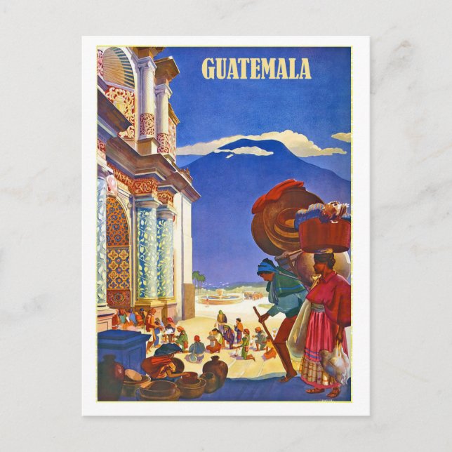 Guatemala, peuple, carte postale voyage vintage (Devant)