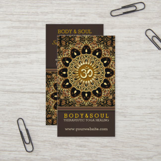Guérir la Terre Batik Yoga Cartes de visite