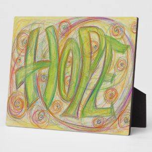 Guérir l'espoir Mot inspirant Art Imprimer Plaques