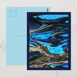 Guérison à tous les niveaux Carte postale marbrée