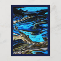 Guérison à tous les niveaux carte postale marbrée