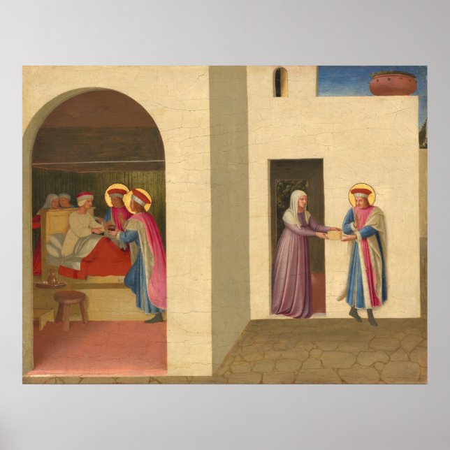 Guérison de Palladia - Fra Angelico Poster des Bea (Devant)