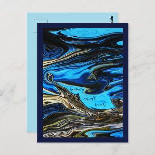 Guérison sur tous les niveaux marbré Carte postale