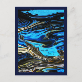Guérison sur tous les niveaux marbré Carte postale