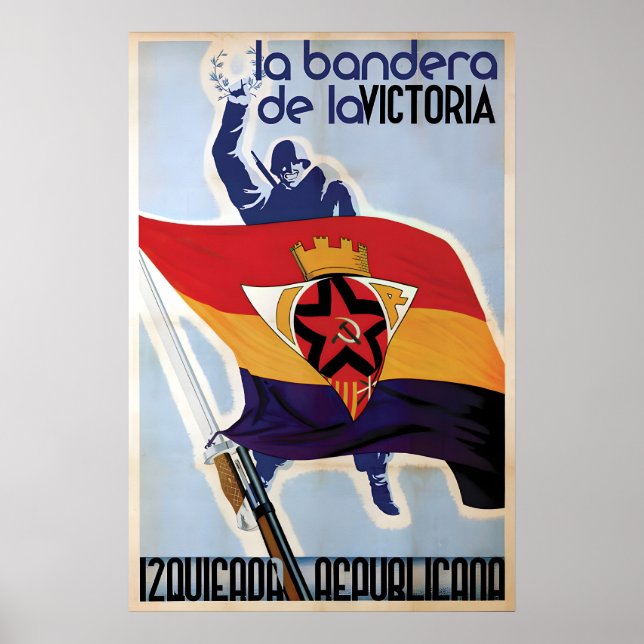 Guerre Civile Espagnole Affiche du Front Populaire (Devant)