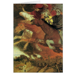 Guerre par Arnold Bocklin, Symbolisme Vintage Art