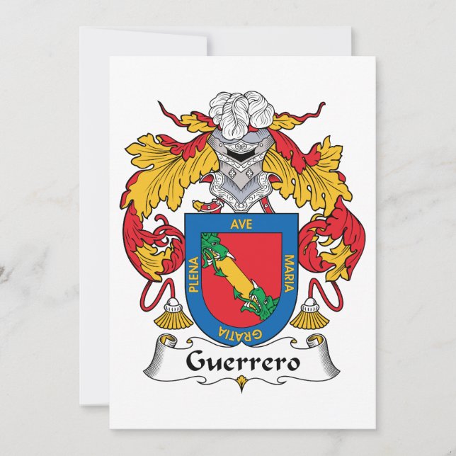 Guerrero Family Crest (Devant)