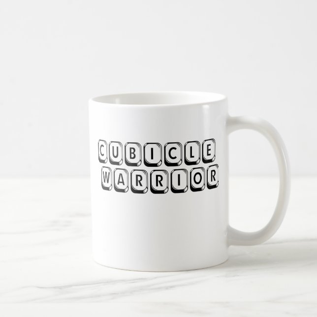 Guerrier de Cubicle - Mug Drôle (Droite)