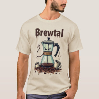Guerrier de la cafetière Brewtal | T-shirt drôle s