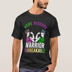 Guerrier de maladies rares T-shirt incassable Sort
