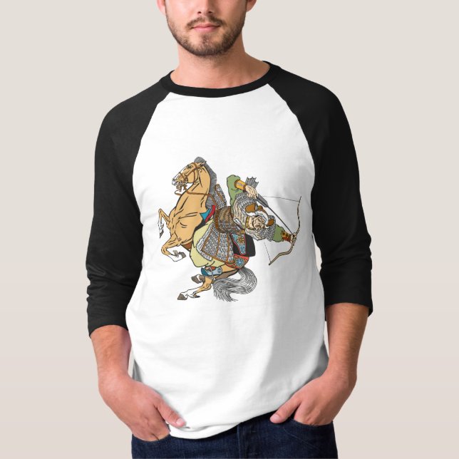 guerrier mongol médiéval T-shirt (Devant)