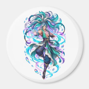 Guerrier Mystique Aqua Aimant Fantastique