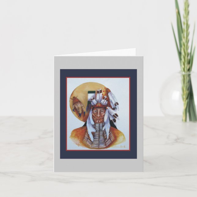 Guerrier n° 1, carte de note (Devant)