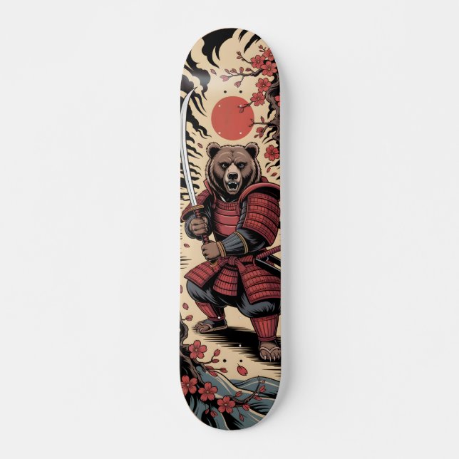 Guerrier ours samouraï Skateboard (Devant)