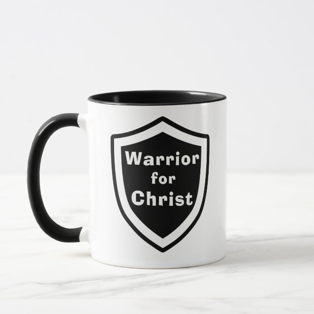 Guerrier pour le Christ mug (Gauche)