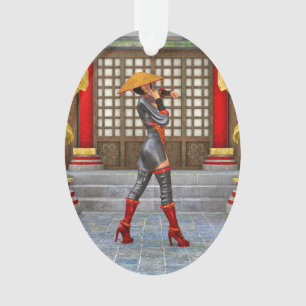 Guerrière asiatique Fantasy Illustration de Samour