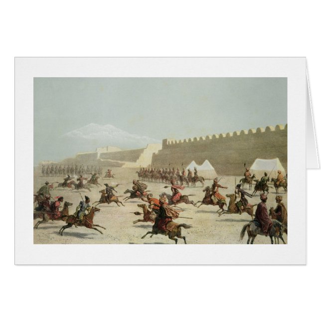 Guerriers kurdes et tatars chez Sadar Abbat, (Devant horizontal)