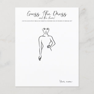 Guess The Dress - jeu pour la fête de la douche nu