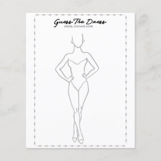 Guess The Dress - jeu pour la fête de la douche nu