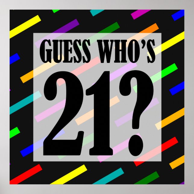 Guess Who's 21 Anniversaire Poster (Devant)