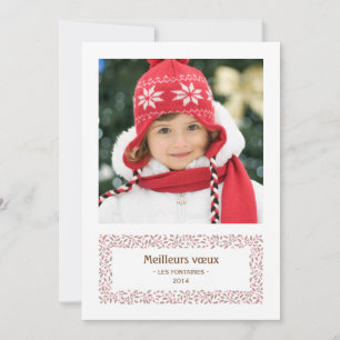 gui de Noël carte de photo de vacances
