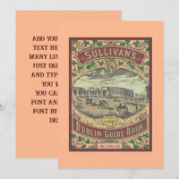 Guide touristique vintage de Dublin Irlande