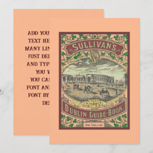 Guide touristique vintage de Dublin Irlande