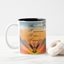 "Guidez le coucher de soleil" Mug inspirationnel
