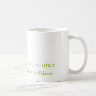 Guilde en verre d'art de tasse de café de l'Utah