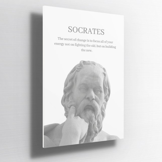 Guillemet inspirant Socrates personnalisé Poster (Créateur téléchargé)