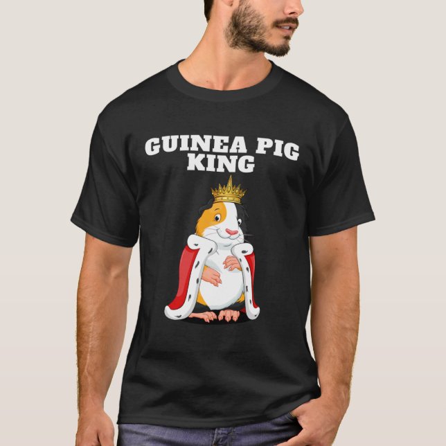 Guinée Cochon roi garçons Guinée cochon Tshirt hom (Devant)