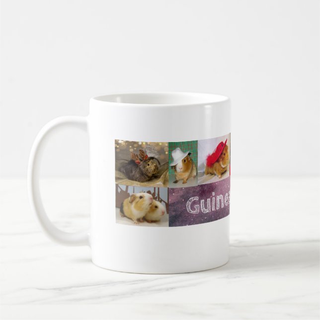 Guinée Pig Lovin Multi-photo Coffee Mug  (Gauche)