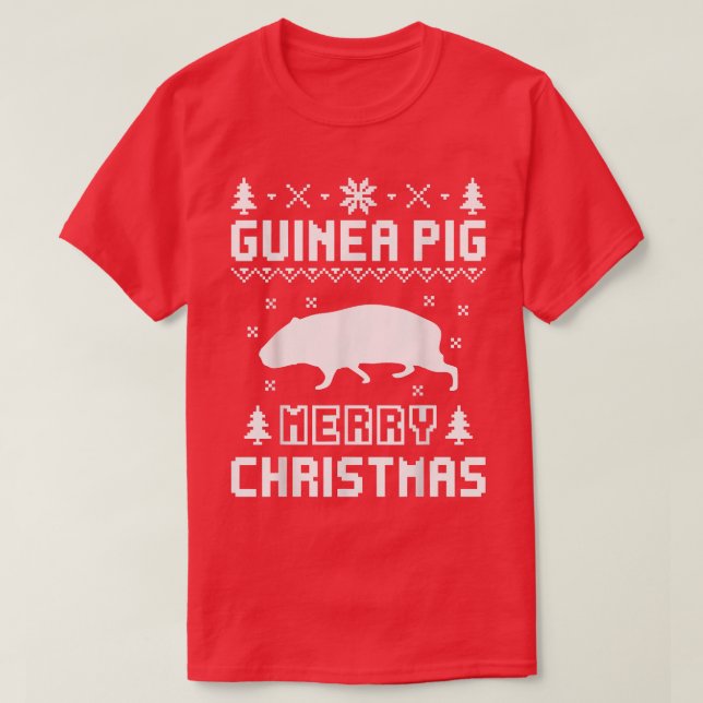 Guinéen Cochon laide Sweat de Noël (Design devant)