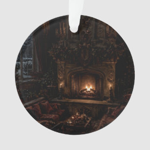 Guirlande de cheminée de Noël Ornement de salle