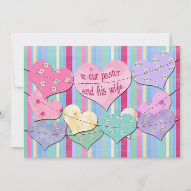 Guirlande de cœurs en papier pour la Saint-Valenti (Devant)