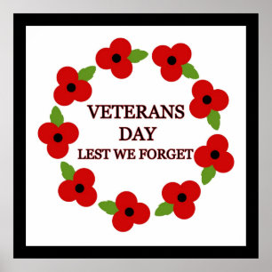 Guirlande de pavot - affiche