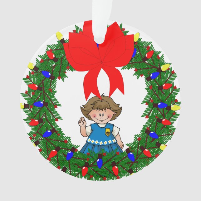 Guirlande de pin de brune de marguerite avec l'arc (devant)