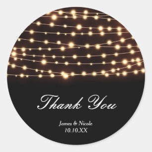 Guirlande Lumineuse Ambre Autocollant Mariage Rust