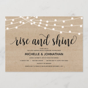 Guirlande lumineuse de ferme rustique invitation p