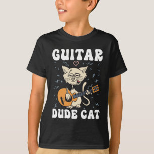 GUITAR DUDE CHAT MUSICIEN FUNNY T-SHIRT
