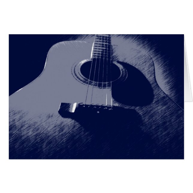 Guitare bleue (Devant horizontal)