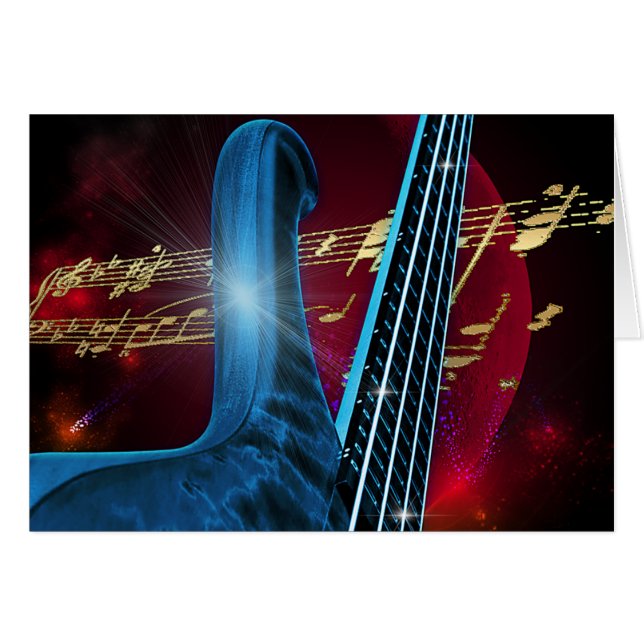 Guitare bleue (Devant horizontal)