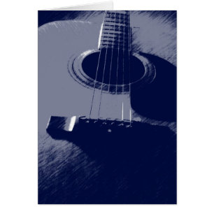 Guitare bleue