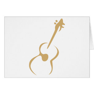 Guitare classique dans le style chic de dessin