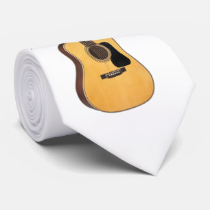 GUITARE - CRAVATE BLANCHE CRAVATE SUR