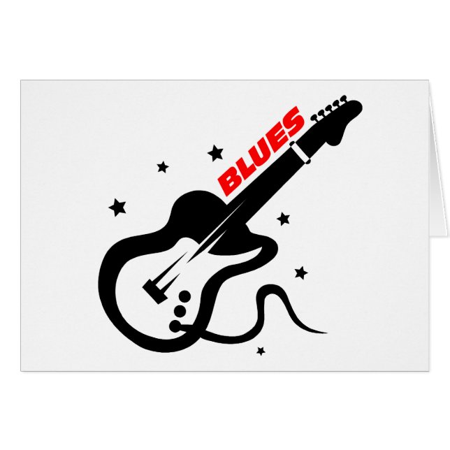 Guitare de bleus (Devant horizontal)